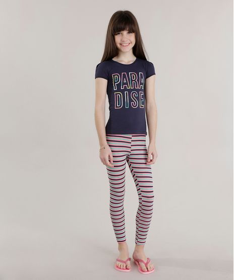 Conjunto-de-Blusa--Paradise--Azul-Marinho---Calca-Legging-Listrada-Verde-8692433-Verde_1