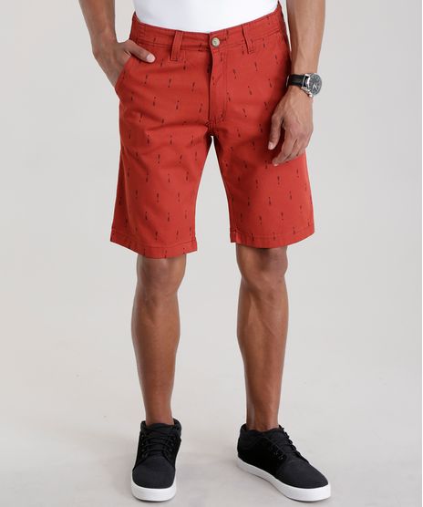 Bermuda-Slim-Estampada-de-Flechas-Laranja-Escuro-8717726-Laranja_Escuro_1