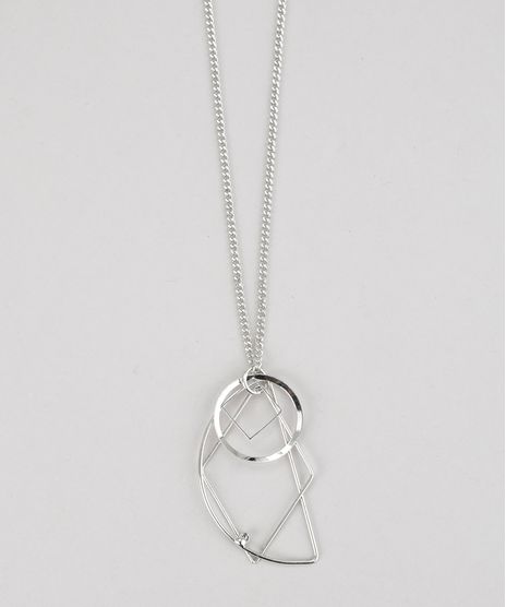 Colar-Longo-com-Pingentes-Geometricos-Prateado-8638703-Prateado_1