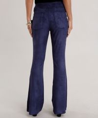 Calca-Flare-em-Suede-Azul-Marinho-8660187-Azul_Marinho_2