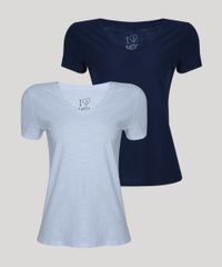 Kit-de-2-Blusas-Femininas-Basicas-Flame-Manga-Curta-Decote-V-Multicor-9953512-Multicor_1