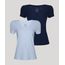 Kit-de-2-Blusas-Femininas-Basicas-Flame-Manga-Curta-Decote-V-Multicor-9953512-Multicor_1