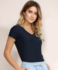 Kit-de-2-Blusas-Femininas-Basicas-Flame-Manga-Curta-Decote-V-Multicor-9953512-Multicor_2