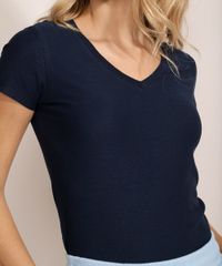 Kit-de-2-Blusas-Femininas-Basicas-Flame-Manga-Curta-Decote-V-Multicor-9953512-Multicor_5