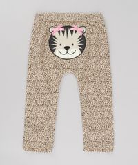 Calca-Tigresa-Estampada-Animal-Print-em-Algodao---Sustentavel-Bege-8648500-Bege_1