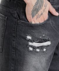 Bermuda-Jeans-Reta-Destroyed-Preta-8678323-Preto_4