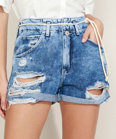 Short-Jeans-Feminino-Mom-Cintura-Super-Alta-Destroyed-com-Cinto-Cadarco-Azul-Medio-9964973-Azul_Medio_1
