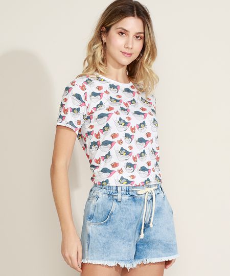Blusa-Feminina-Tom-e-Jerry-Estampada-Manga-Curta-Decote-Redondo-Off-White-9967449-Off_White_1 Blusa-Feminina-Tom-e-Jerry-Estampada-Manga-Curta-Decote-Redondo-Off-White-9967449-Off_White_1