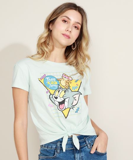 Blusa-Feminina-Tom-e-Jerry-com-No-Manga-Curta-Decote-Redondo-Verde-Claro-9967452-Verde_Claro_1 Blusa-Feminina-Tom-e-Jerry-com-No-Manga-Curta-Decote-Redondo-Verde-Claro-9967452-Verde_Claro_1