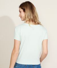 Blusa-Feminina-Tom-e-Jerry-com-No-Manga-Curta-Decote-Redondo-Verde-Claro-9967452-Verde_Claro_4
