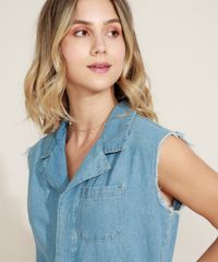 Macaquinho-Jeans-Feminino-com-Bolsos-Sem-Manga-Gola-Esporte-Azul-Claro-9964533-Azul_Claro_5