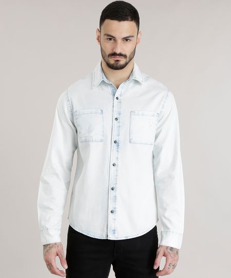 Camisa-Jeans-Azul-Claro-8708681-Azul_Claro_1 Camisa-Jeans-Azul-Claro-8708681-Azul_Claro_1