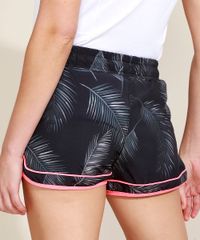 Short-Feminino-Esportivo-Ace-Running-Estampado-de-Folhagem-Preto-9945736-Preto_2