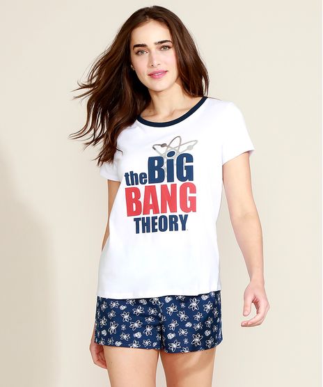 Pijama-Feminino--The-Big-Bang-Theory--Manga-Curta-Branco-9961119-Branco_1