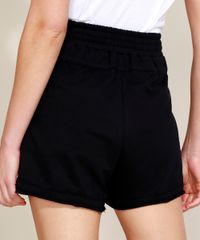 Short-Feminino-em-Moletinho-Esportivo-Ace-Cintura-Alta-com-Cadarco-Preto-9965620-Preto_2