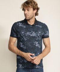 Polo-Masculina-Estampada-Floral-Manga-Curta-Azul-Marinho-9915547-Azul_Marinho_1