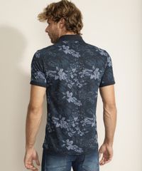 Polo-Masculina-Estampada-Floral-Manga-Curta-Azul-Marinho-9915547-Azul_Marinho_2