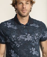 Polo-Masculina-Estampada-Floral-Manga-Curta-Azul-Marinho-9915547-Azul_Marinho_4