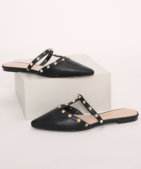 Mule-Feminino-Via-Uno-Bico-Fino-com-Tiras-e-Tachas-Preto-9971498-Preto_1