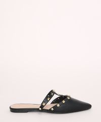 Mule-Feminino-Via-Uno-Bico-Fino-com-Tiras-e-Tachas-Preto-9971498-Preto_2