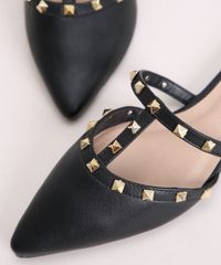 Mule-Feminino-Via-Uno-Bico-Fino-com-Tiras-e-Tachas-Preto-9971498-Preto_3