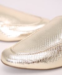 Mule-Feminino-Via-Uno-Bico-Redondo-Metalizado-Texturizado-Cobra-Dourado-9970841-Dourado_3