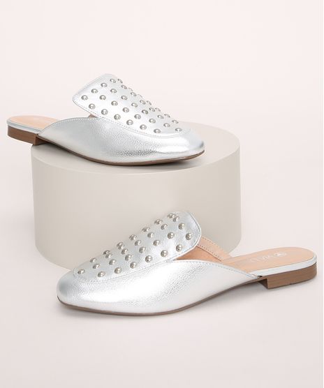 Mule-Feminino-Via-Uno-Bico-Redondo-Metalizado-com-Tachas-Prateado-9971497-Prateado_1