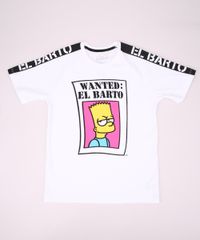 Camiseta-Juvenil-Os-Simpsons--El-Barto--Manga-Curta-Gola-Careca-Off-White-9970825-Off_White_1