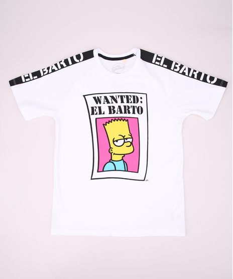 Camiseta-Juvenil-Os-Simpsons--El-Barto--Manga-Curta-Gola-Careca-Off-White-9970825-Off_White_1