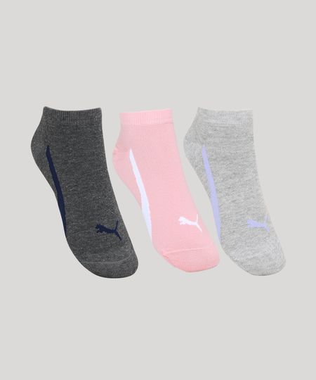 Kit-de-3-Meias-Femininas-Cano-Baixo-Puma-Multicor-9968033-Multicor_1