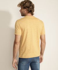 Camiseta-Masculina-Flame---Finest-quality--Manga-Curta-Gola-Careca-Mostarda-9960333-Mostarda_2