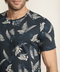 Camiseta-Masculina-Estampada-de-Folhas-Manga-Curta-Gola-Careca-Azul-Marinho-9946389-Azul_Marinho_5