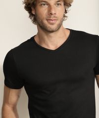 Camiseta-Masculina-Super-Slim-Manga-Curta-Gola-V-Preta-9966117-Preto_4
