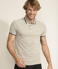 Polo-Masculina-com-Listras-Manga-Curta-Bege-Claro-9942521-Bege_Claro_1