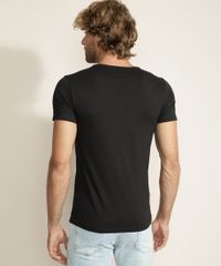 Camiseta-Masculina-Estampa-Geometrica-Metalizada-Manga-Curta--Gola-Careca-Preta-9965803-Preto_2