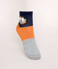 Kit-de-2-Meias-Femininas-Cano-Medio-Garfield-Estampadas-Multicor-9961827-Multicor_2