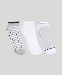 Kit-de-3-Meias-Femininas-Cano-Baixo-Listradas-Multicor-9964966-Multicor_1