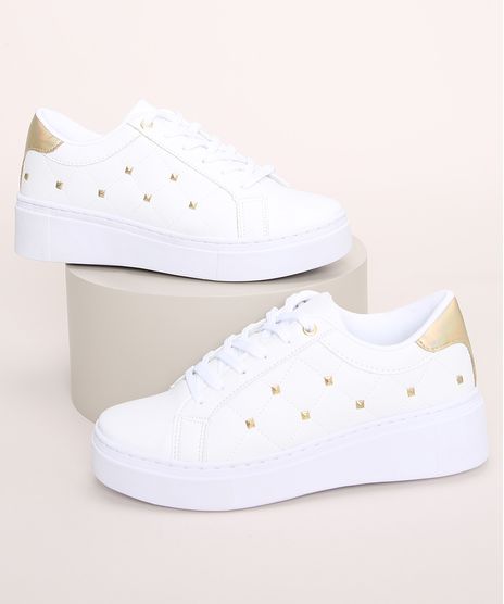 Tenis-Feminino-Oneself-Flatform-Matelasse-com-Tachas-e-Recorte-Holografico-Branco-9971238-Branco_1