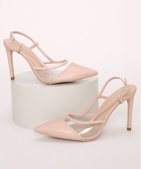 Scarpin-Feminino-Oneself-Aberto-Bico-Fino-Salto-Alto-com-Vinil-Bege-Claro-9969492-Bege_Claro_1