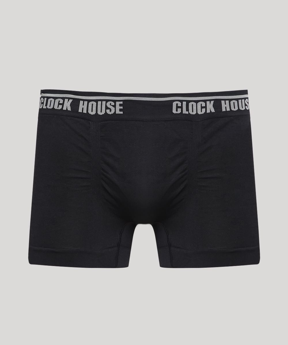 Cueca Masculina Boxer Sem Costura Preta