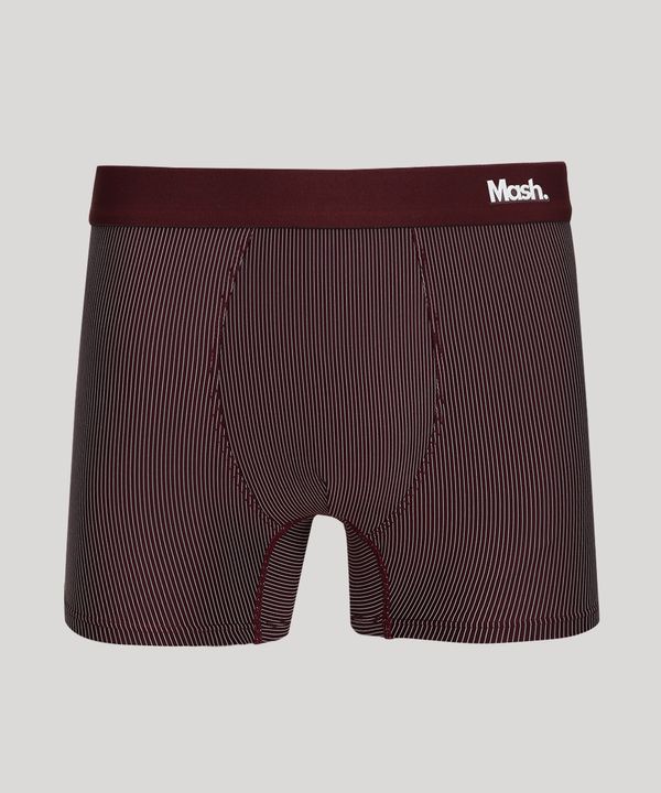 Cueca Masculina Mash Boxer Risca de Giz Vinho M