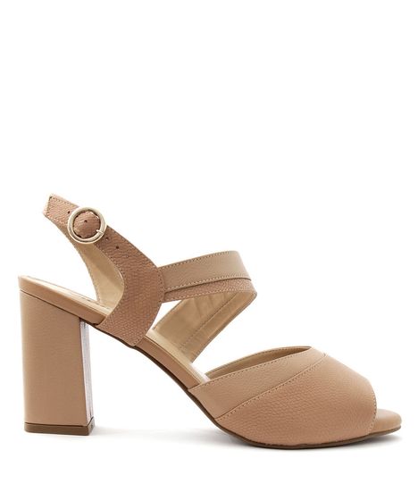 sandalia salto alto nude