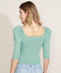 Blusa-Feminina-em-Trico-Manga-3-4-Verde-Claro-9970307-Verde_Claro_2