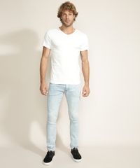 Camiseta-Masculina-Super-Slim-Manga-Curta-Gola-V-Branca-9966117-Branco_3