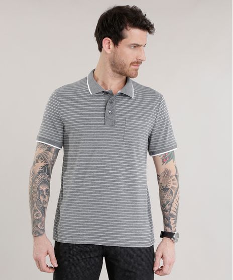 Polo-Listrada-com-Bolso-Cinza-Mescla-Escuro-8577050-Cinza_Mescla_Escuro_1