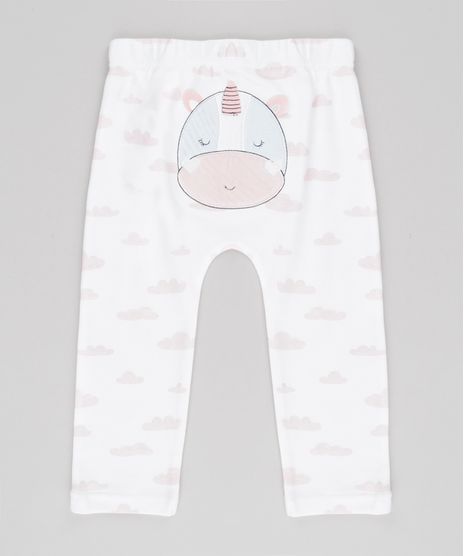 Calca-Estampada-Unicornio-em-Algodao---Sustentavel-Off-White-8661667-Off_White_1