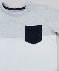 Camiseta-Infantil-com-Recortes-e-Bolsinho-Manga-Curta-Gola-Careca-Cinza-Mescla-Claro-9440092-Cinza_Mescla_Claro_3