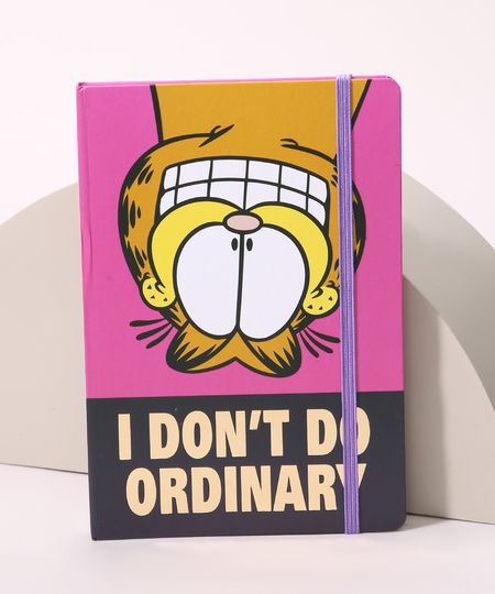 Caderno-Garfield--I-Don-t-Do-Ordinary--com-Pauta-205-cm-x-14-cm-Rosa-9965910-Rosa_1