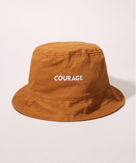 Chapeu-Bucket-Hat-Masculino-com-Bordado--Courage--Caramelo-9968780-Caramelo_1