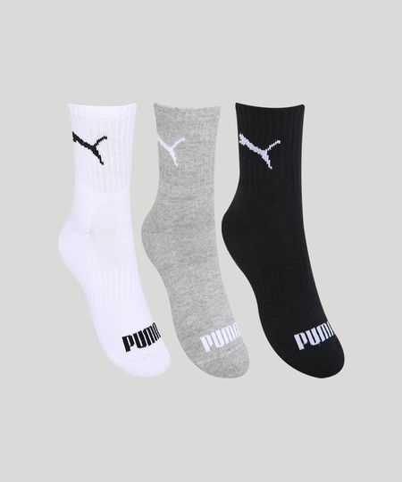Kit-de-3-Meias-Femininas-Cano-Medio-Puma-Multicor-9970376-Multicor_1 Kit-de-3-Meias-Femininas-Cano-Medio-Puma-Multicor-9970376-Multicor_1